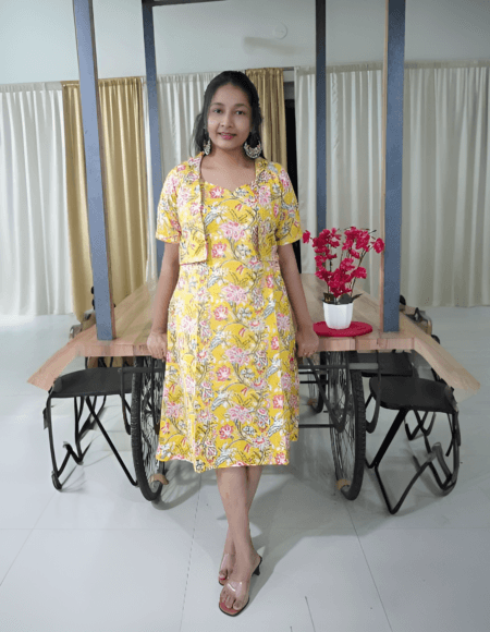 Linen Casual Saree with Contemporary Design
